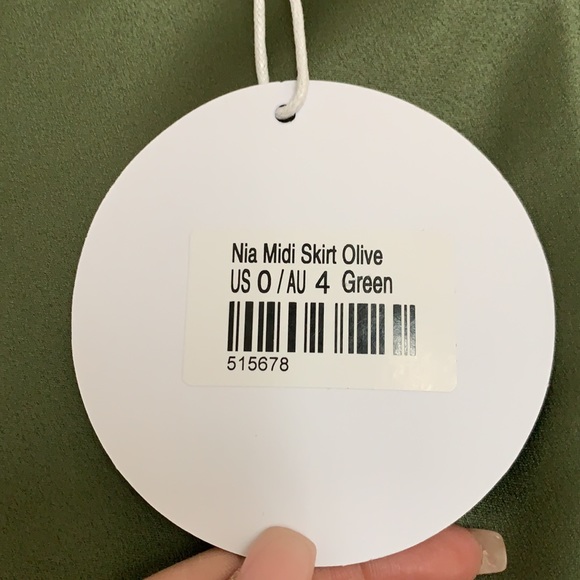 NWT - princess Polly high waisted midi slit skirt - Picture 4 of 5